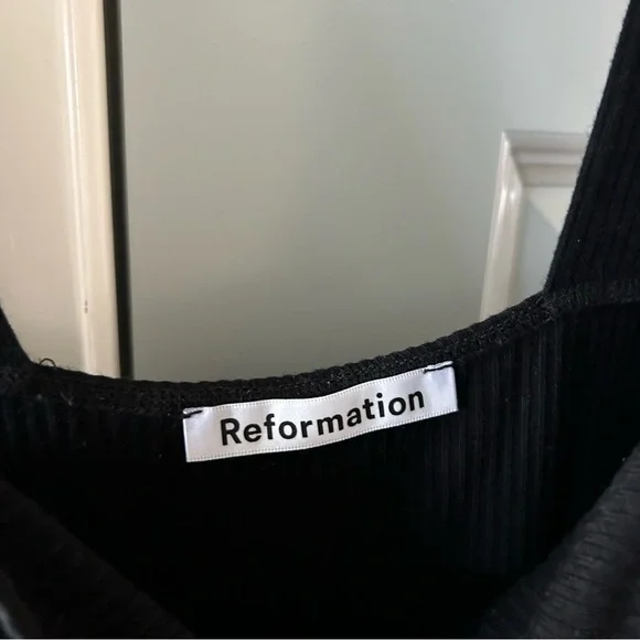 Reformation Cassi Knit Ribbed Midi Dress - Picture 5 of 6